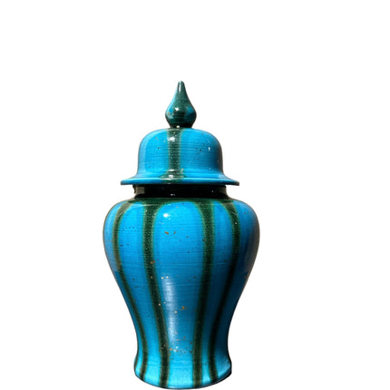 Akıtma Desen Şah Küp-Dekoratif Ürün-Saleenart Design Objects-Mavi Yeşil-NowShopFun