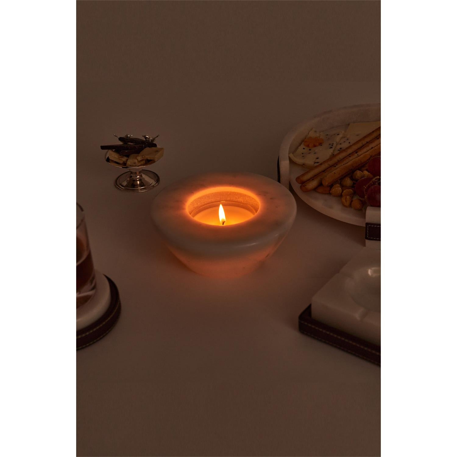 Alba Beyaz Mermer Mumluk-Mumluk-Haus 34 Project-NowShopFun