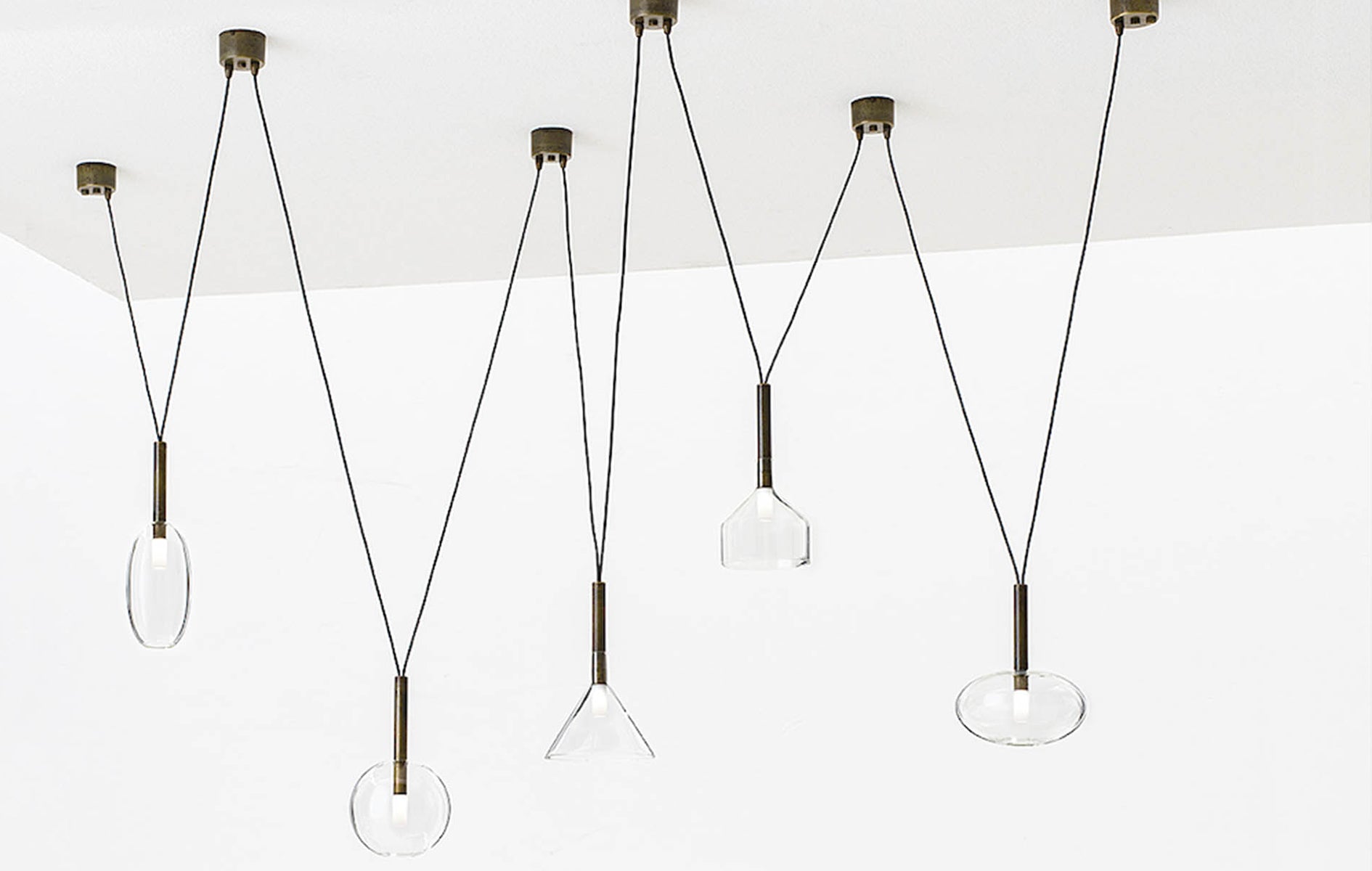 Alchimia Cono SarKit 1l Anti̇k Pi̇Ri̇Nç Şeffaf Ø18x30 Cm G9 Led 1x5w