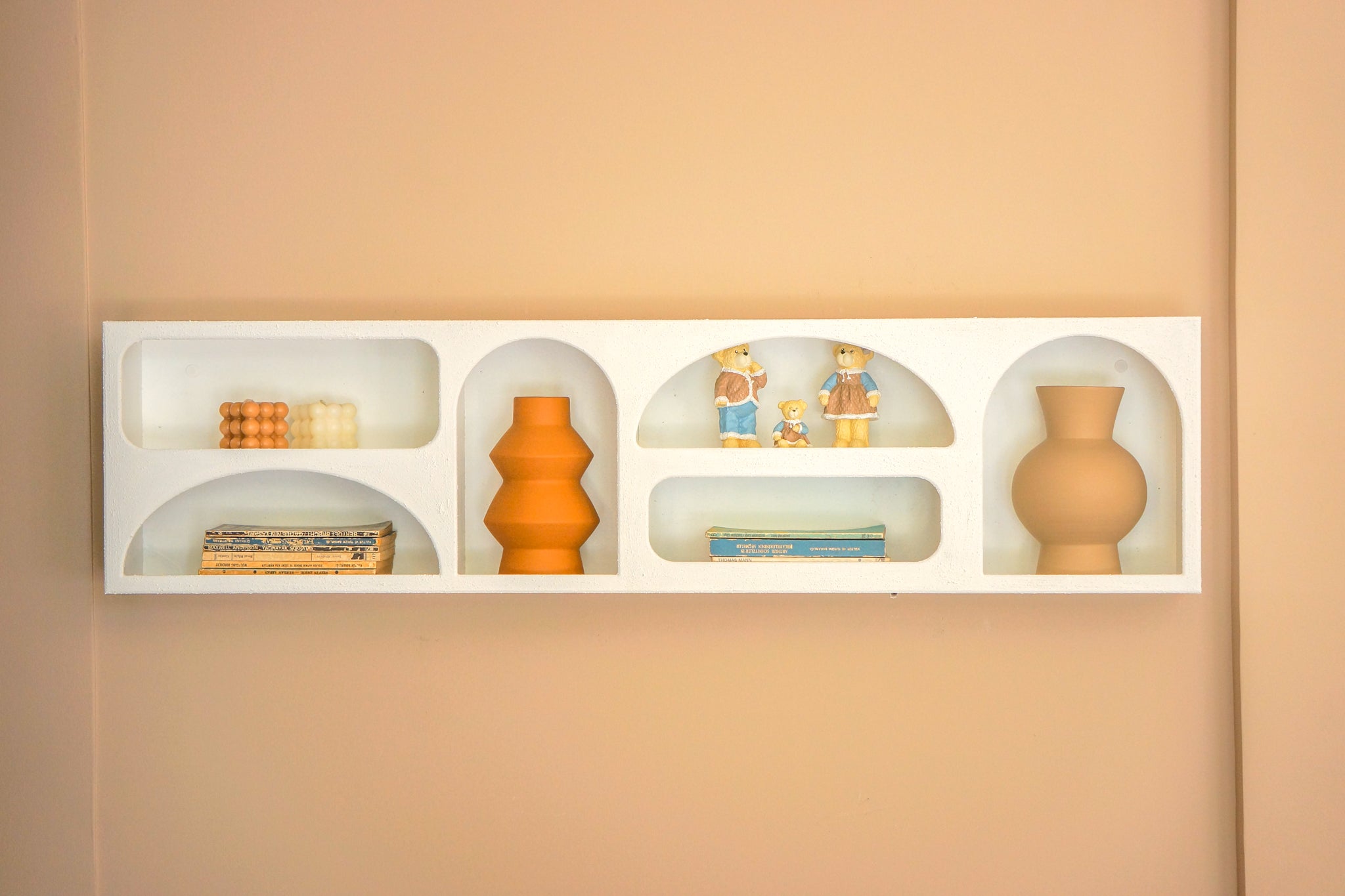 Alçı Görünümlü Duvar Rafı/Niş-Duvar Rafı-Semya Home-NowShopFun