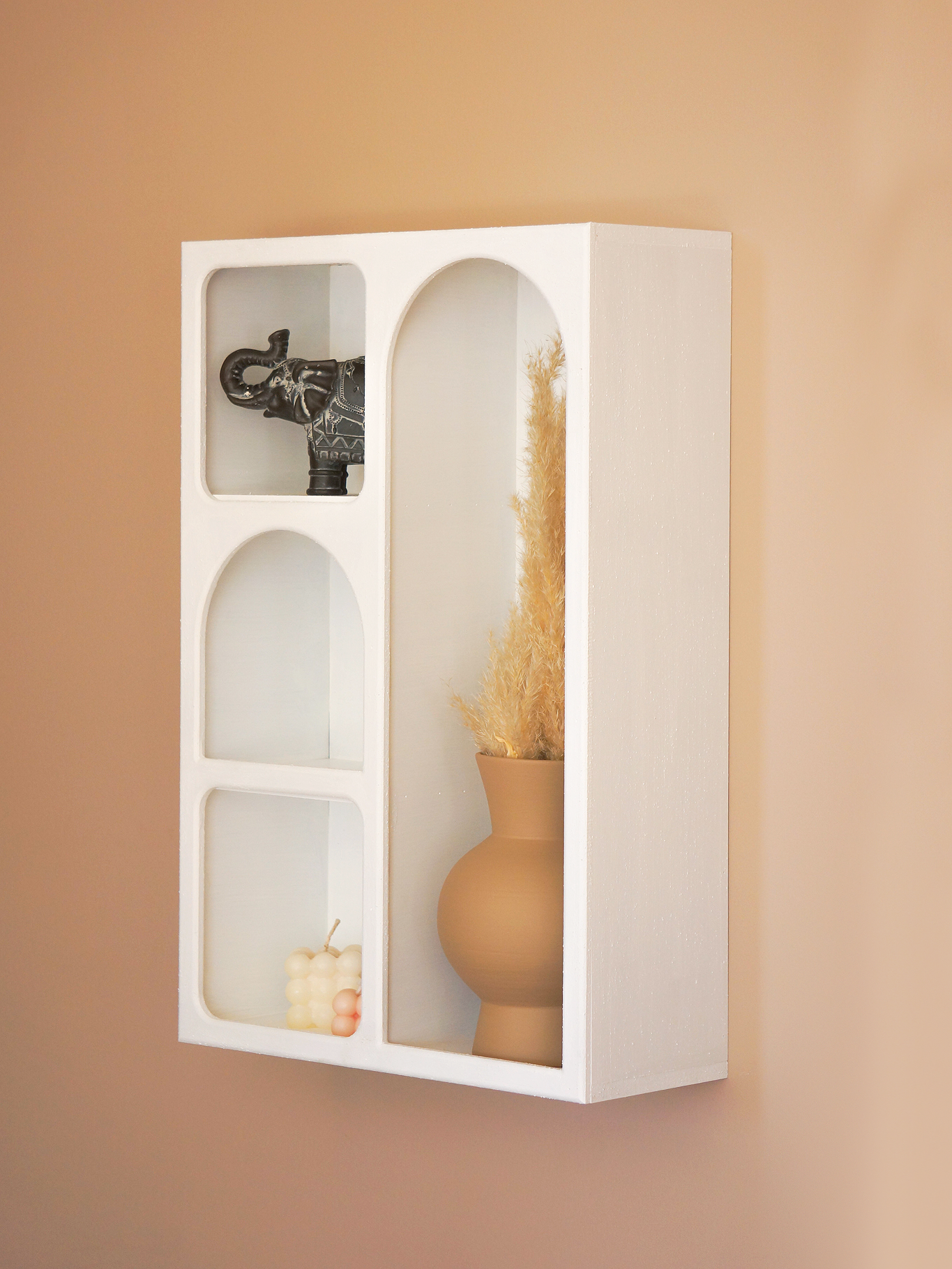 Alçı Görünümlü Duvar Rafı/Niş-Duvar Rafı-Semya Home-NowShopFun