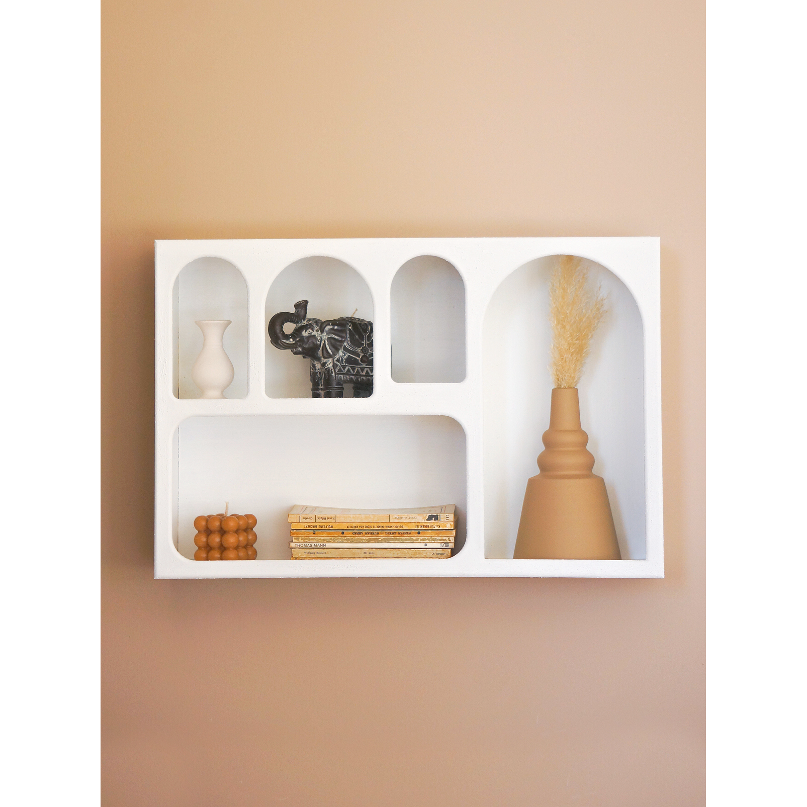 Alçı Görünümlü Duvar Rafı/Niş-Duvar Rafı-Semya Home-NowShopFun