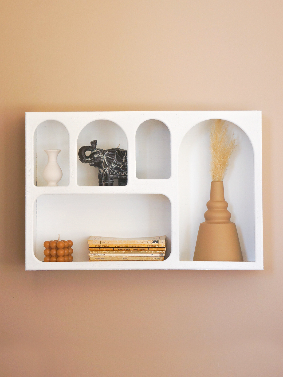 Alçı Görünümlü Duvar Rafı/Niş-Duvar Rafı-Semya Home-NowShopFun