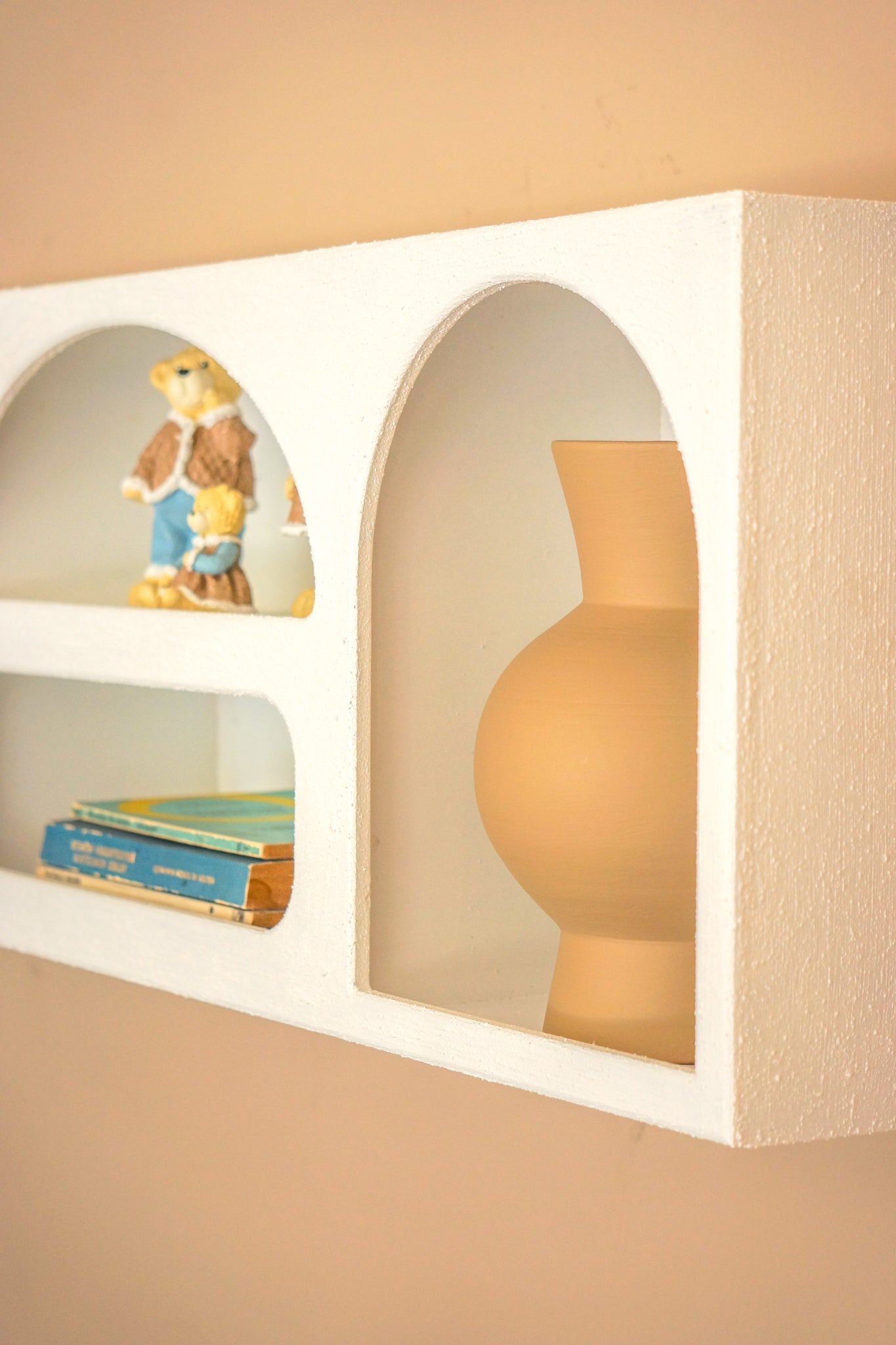 Alçı Görünümlü Duvar Rafı/Niş-Duvar Rafı-Semya Home-NowShopFun