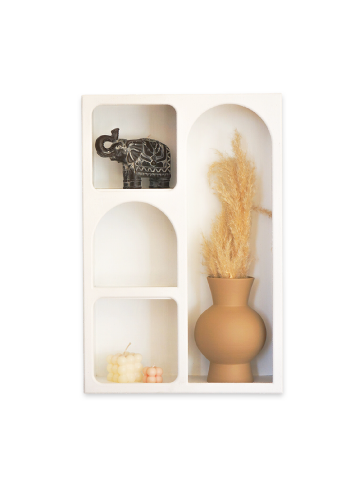 Alçı Görünümlü Duvar Rafı/Niş-Duvar Rafı-Semya Home-NowShopFun