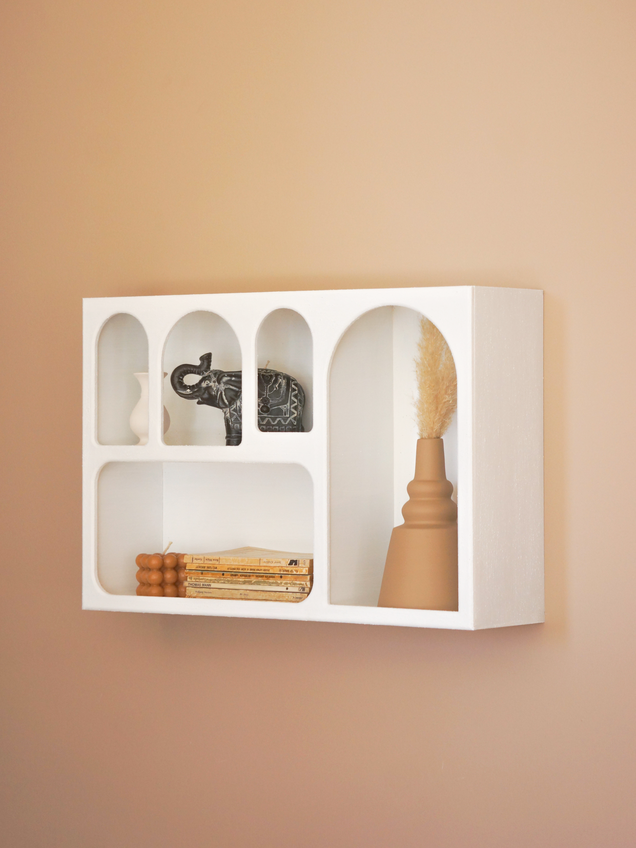 Alçı Görünümlü Duvar Rafı/Niş-Duvar Rafı-Semya Home-NowShopFun