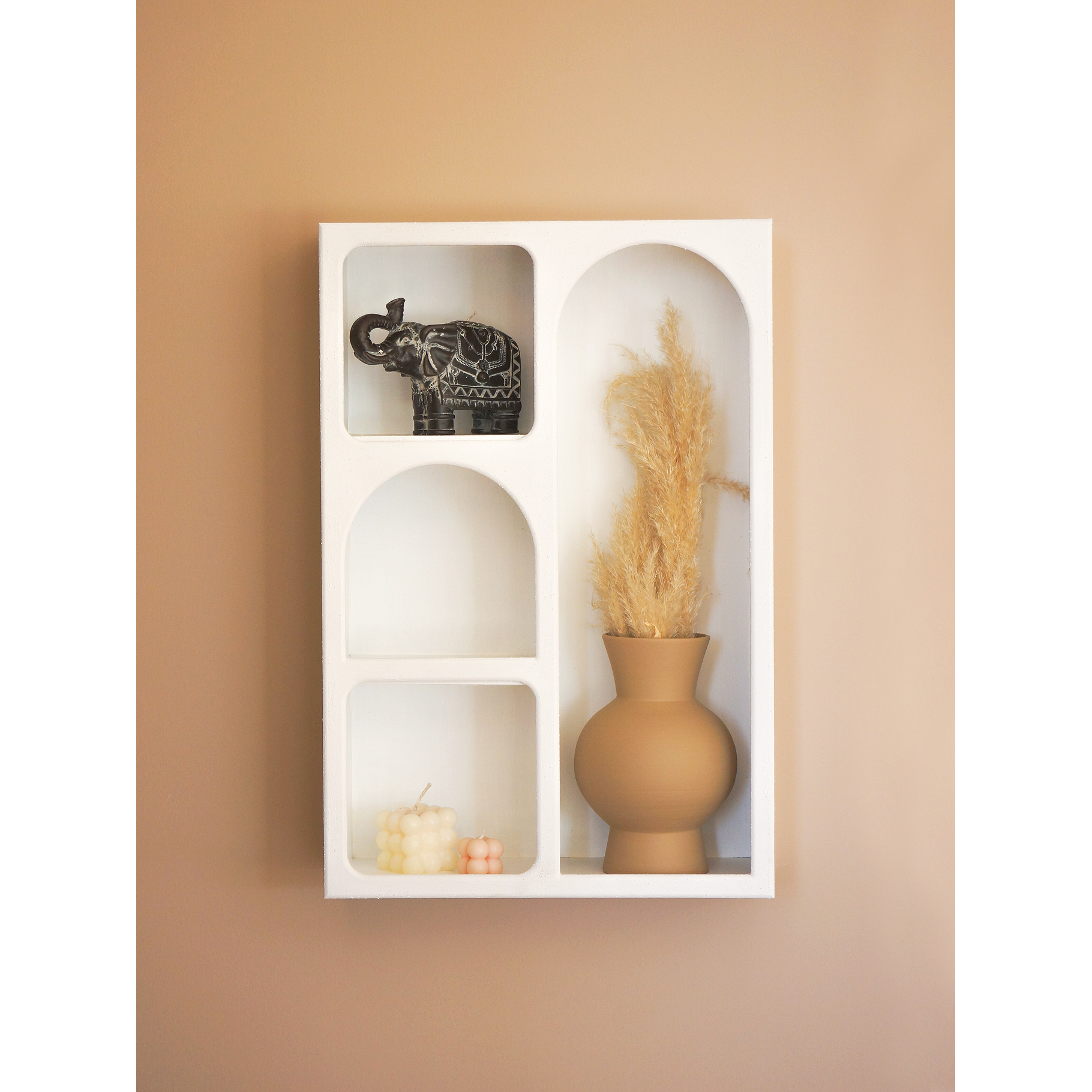 Alçı Görünümlü Duvar Rafı/Niş-Duvar Rafı-Semya Home-NowShopFun