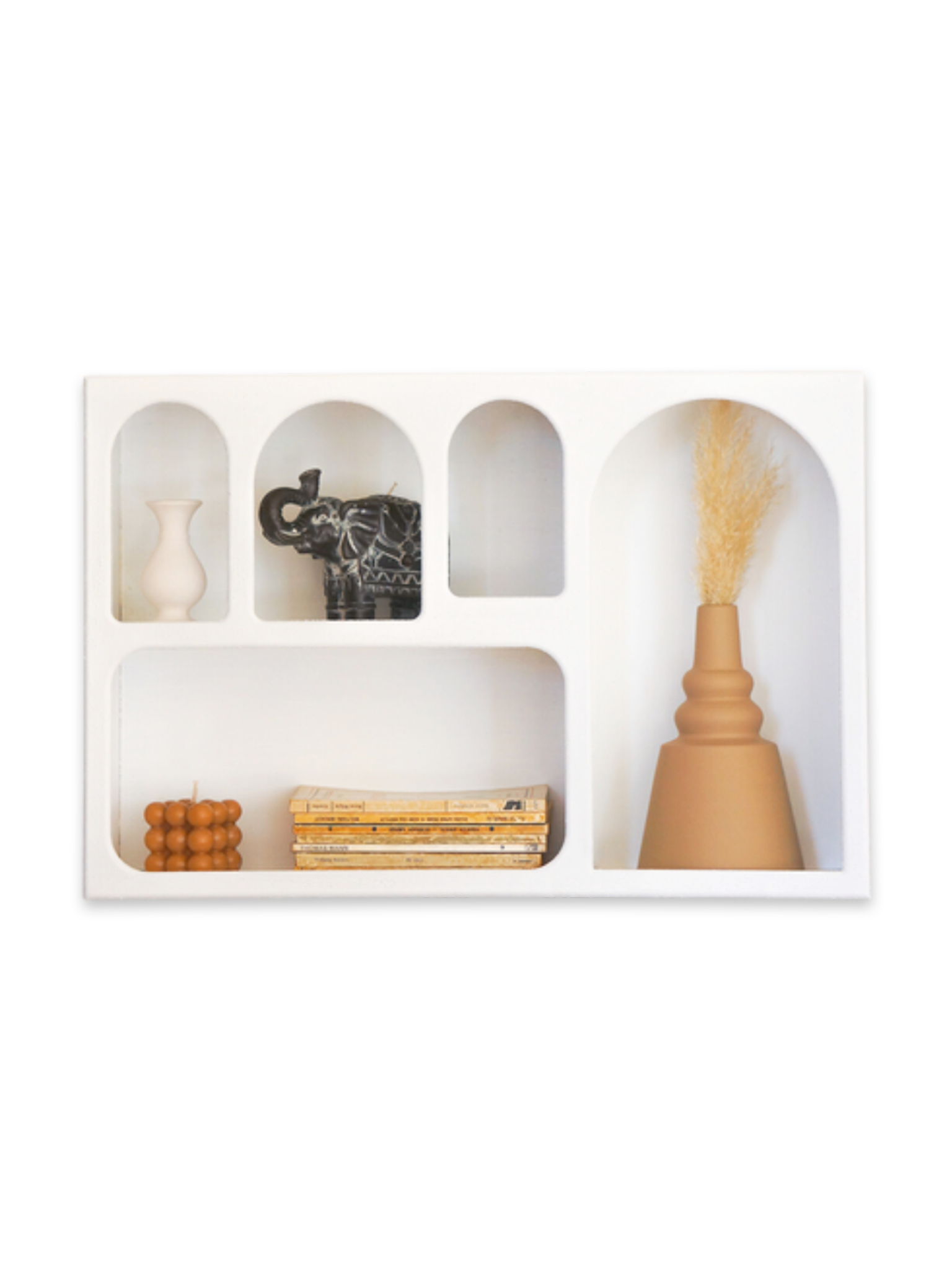 Alçı Görünümlü Duvar Rafı/Niş-Duvar Rafı-Semya Home-NowShopFun