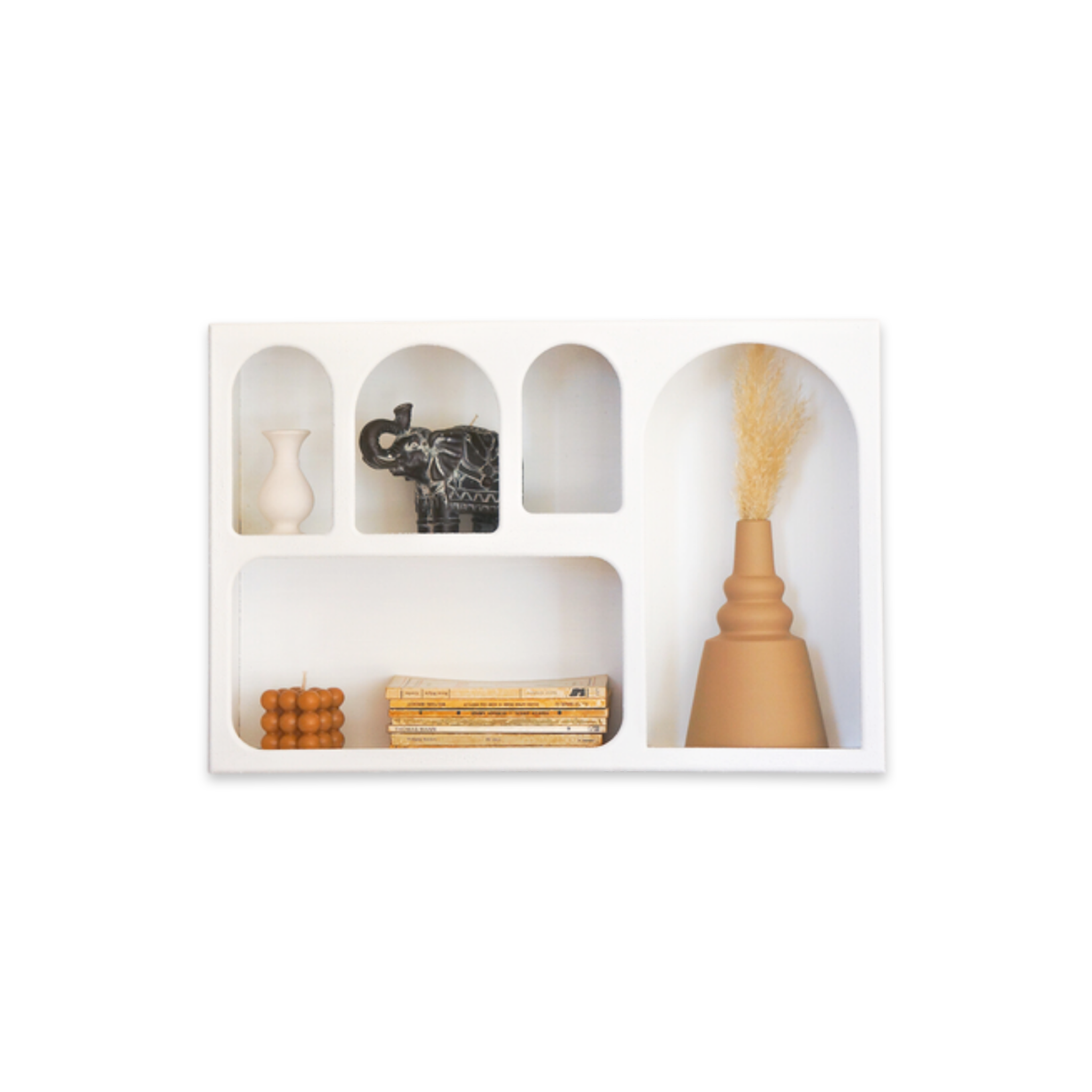 Alçı Görünümlü Duvar Rafı/Niş-Duvar Rafı-Semya Home-NowShopFun