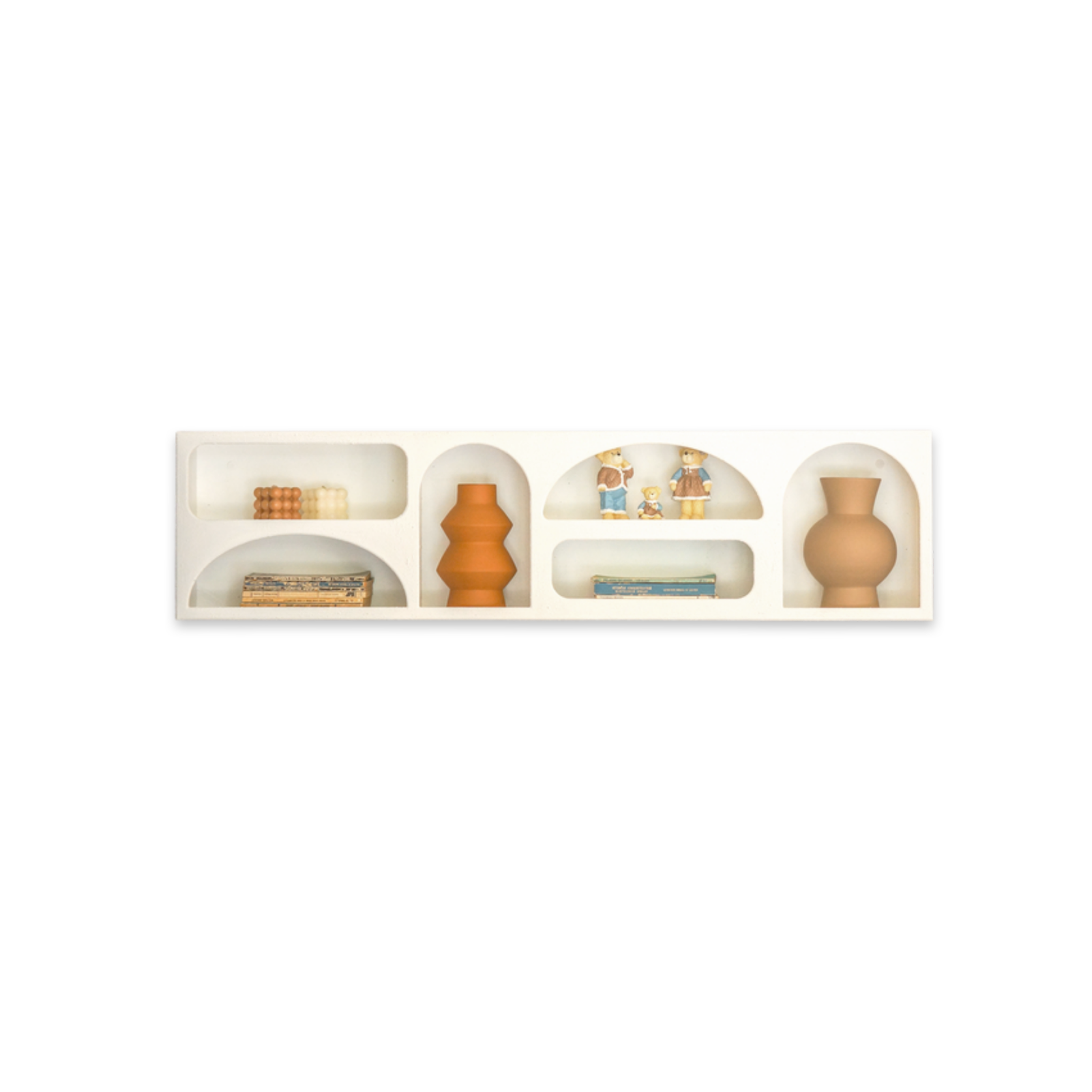 Alçı Görünümlü Duvar Rafı/Niş-Duvar Rafı-Semya Home-NowShopFun