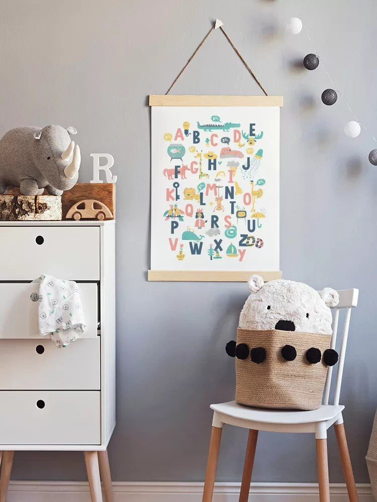 Alfabe Çerçeveli Poster