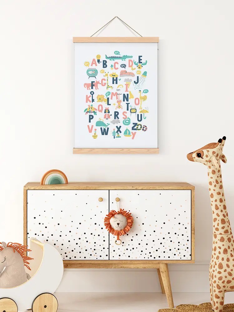 Alfabe Çerçeveli Poster