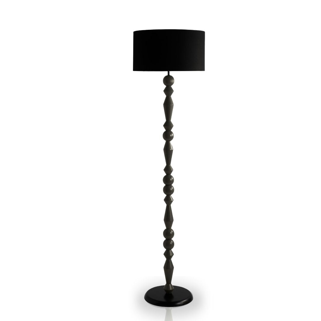 Alfie Ahşap Lambader Siyah-Lambader-Pinot Interior-NowShopFun