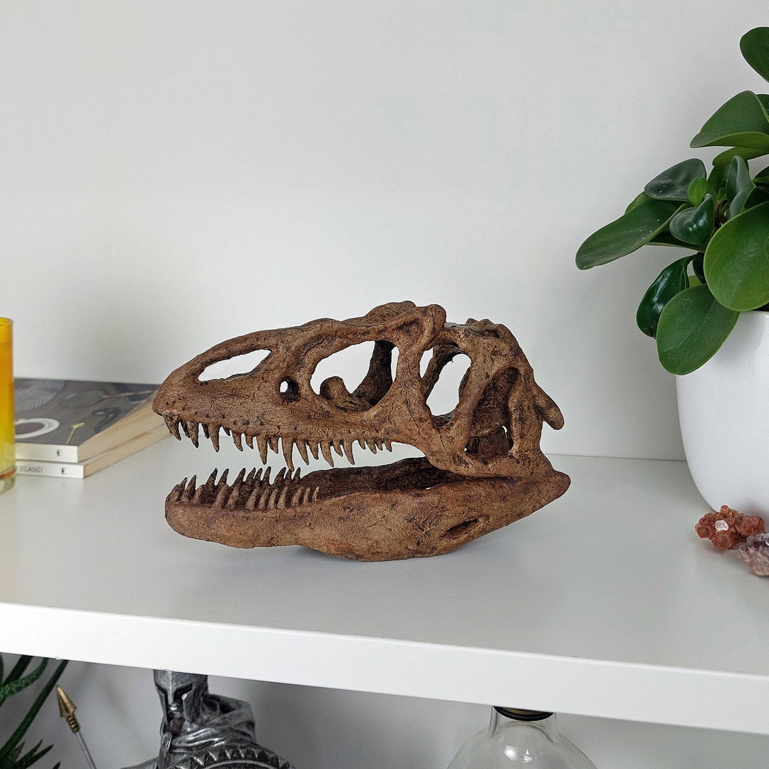 Allosaurus Mini Seramik Heykel-Heykel-The Fossil Art-NowShopFun