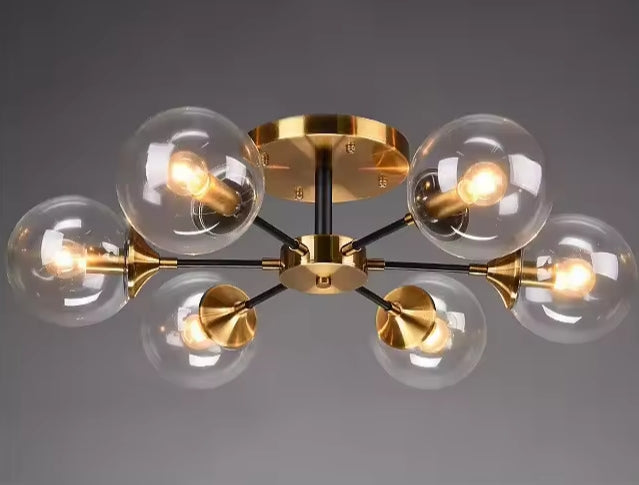 Altılı Plafonyer - Avize-Aydınlatma-Life Aydınlatma-bal cam-NowShopFun