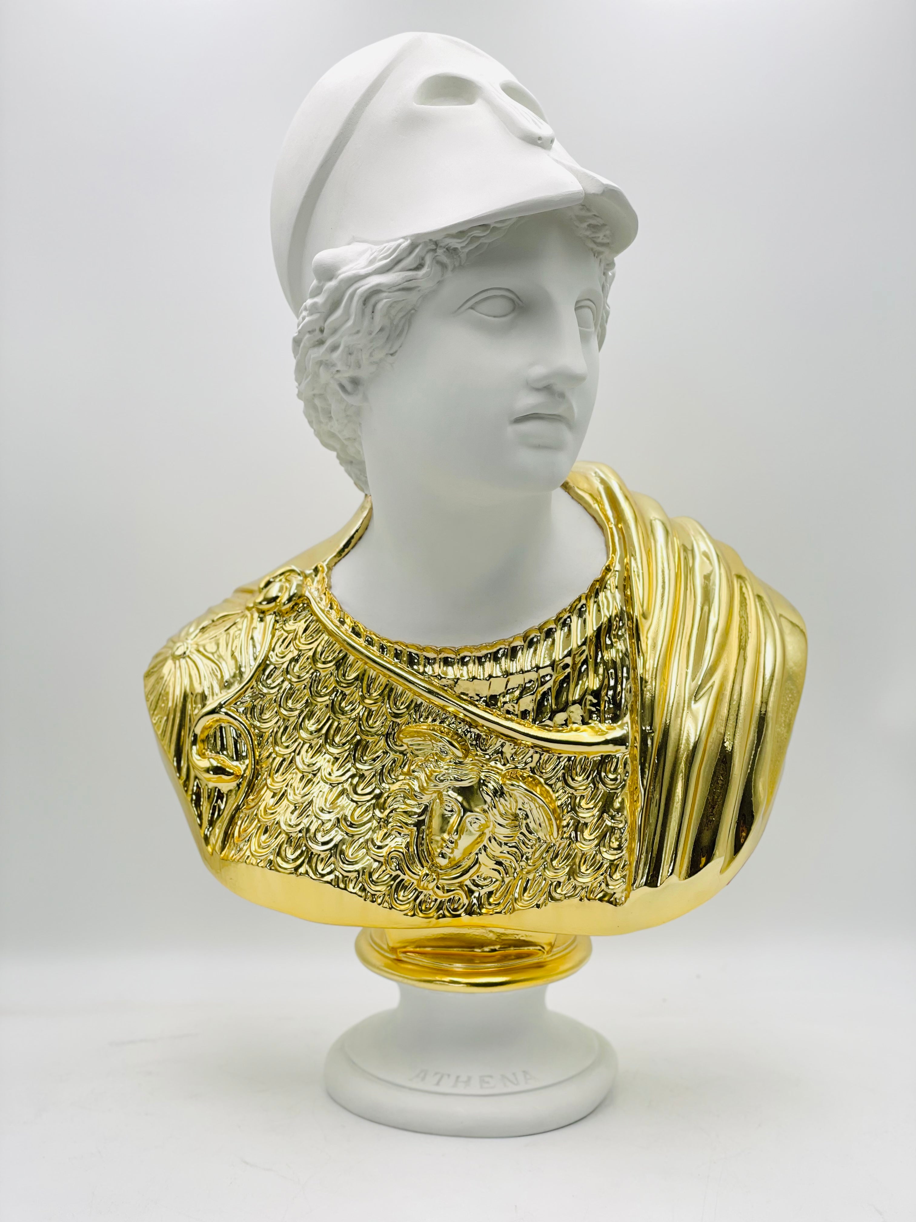 Altın Krom Tasarım Athena Heykeli
