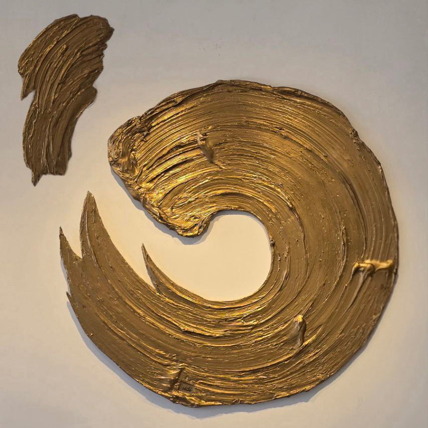 Altın Q harfi Tablo-Tablo-VİDİ Art Studio-NowShopFun