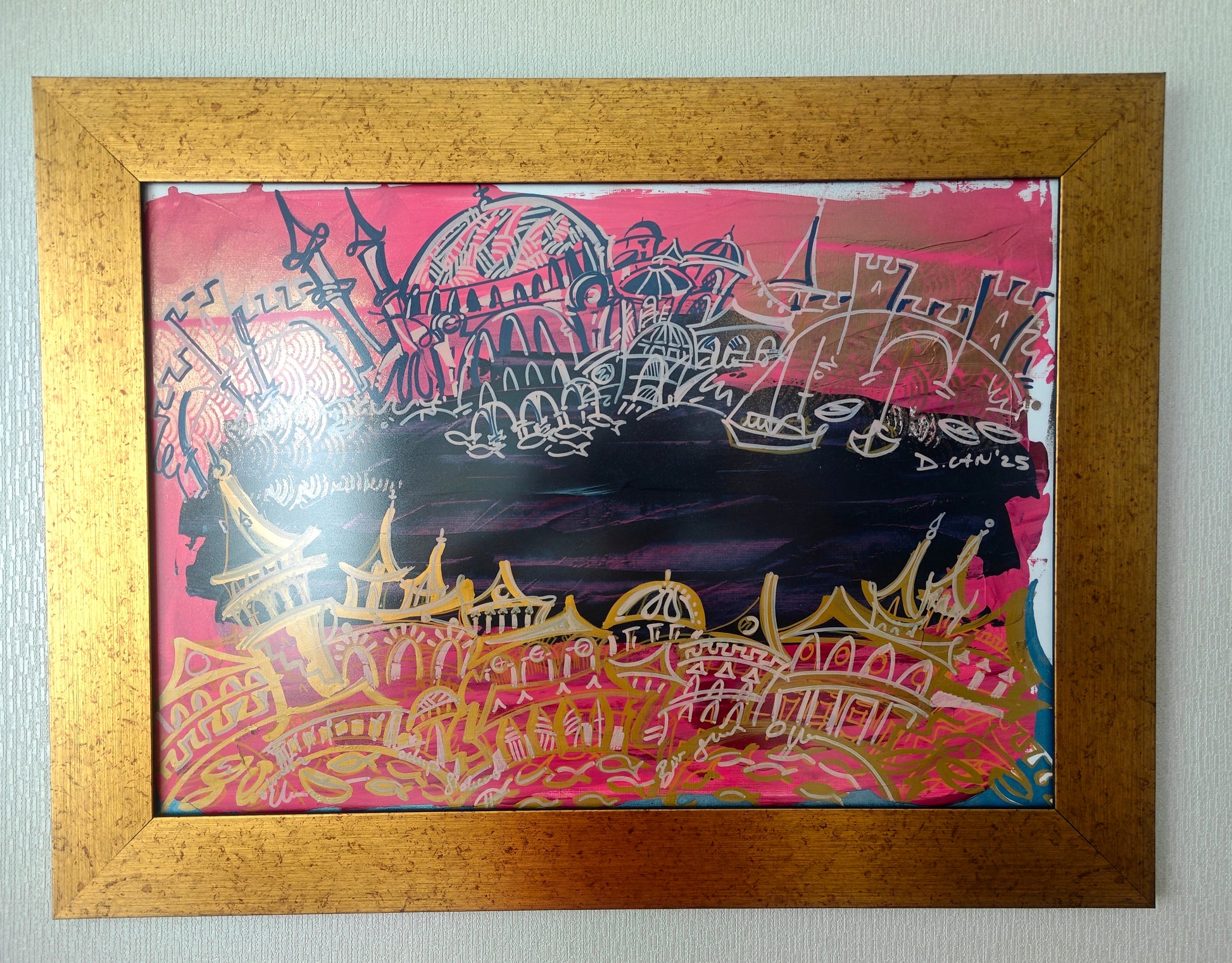 “Altın Yansımalar – İstanbul’Un Sessiz İnşası” Tablo