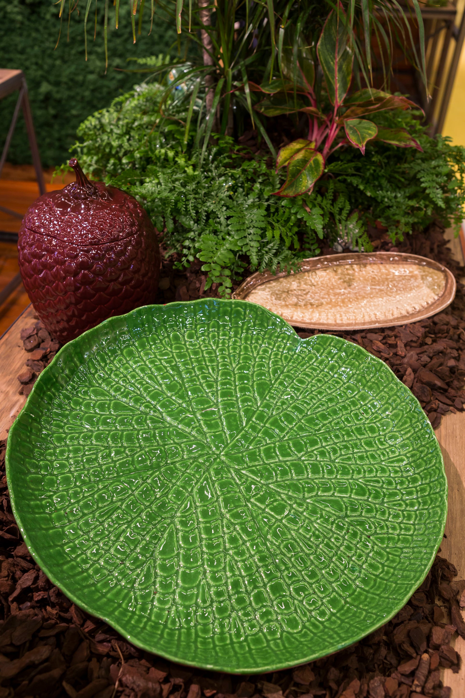 Amazonia Seramik Servis Tabağı