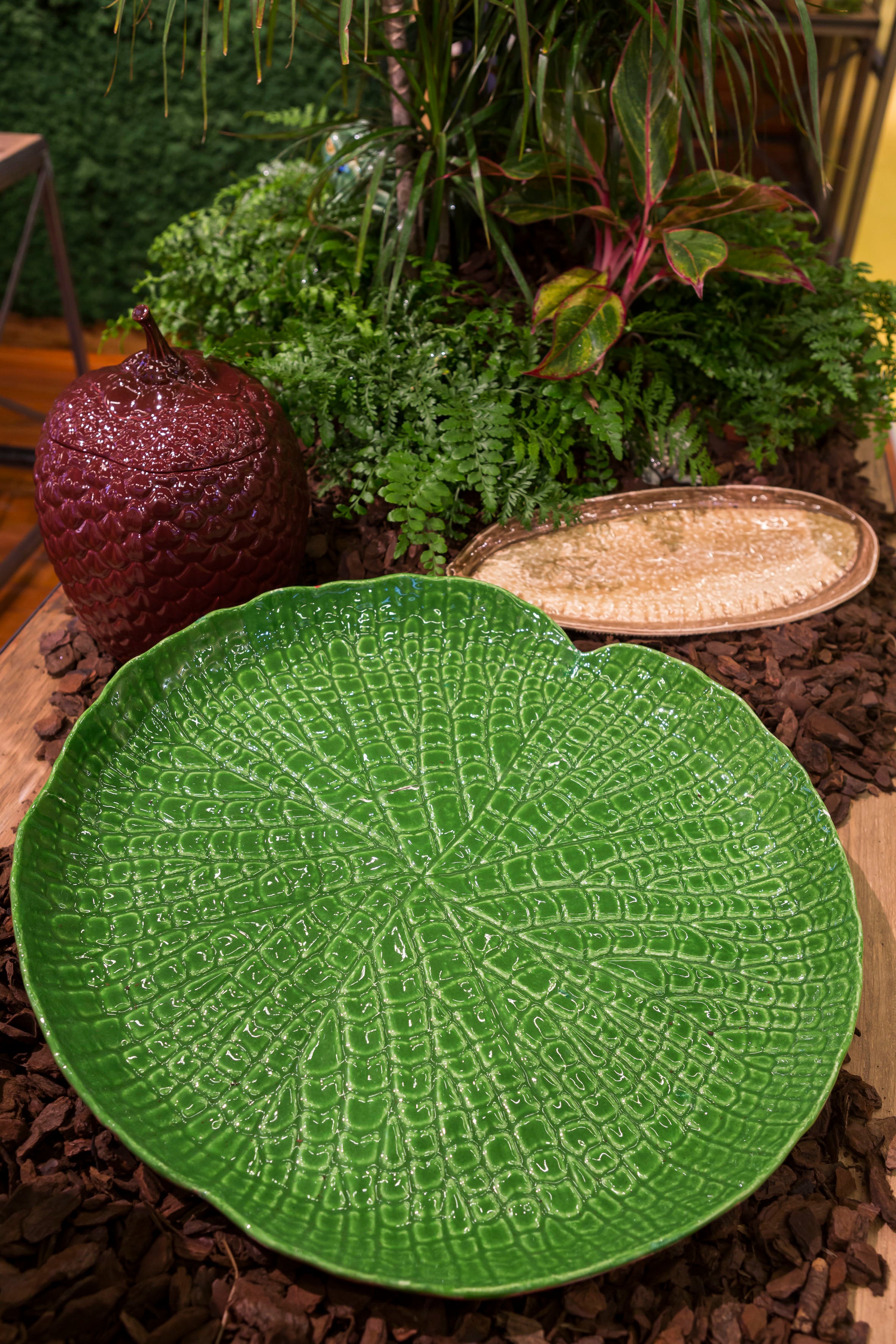 Amazonia Seramik Servis Tabağı