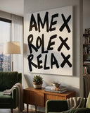 Amex Rolex Relax Kanvas Tablo