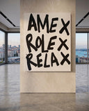 Amex Rolex Relax Kanvas Tablo