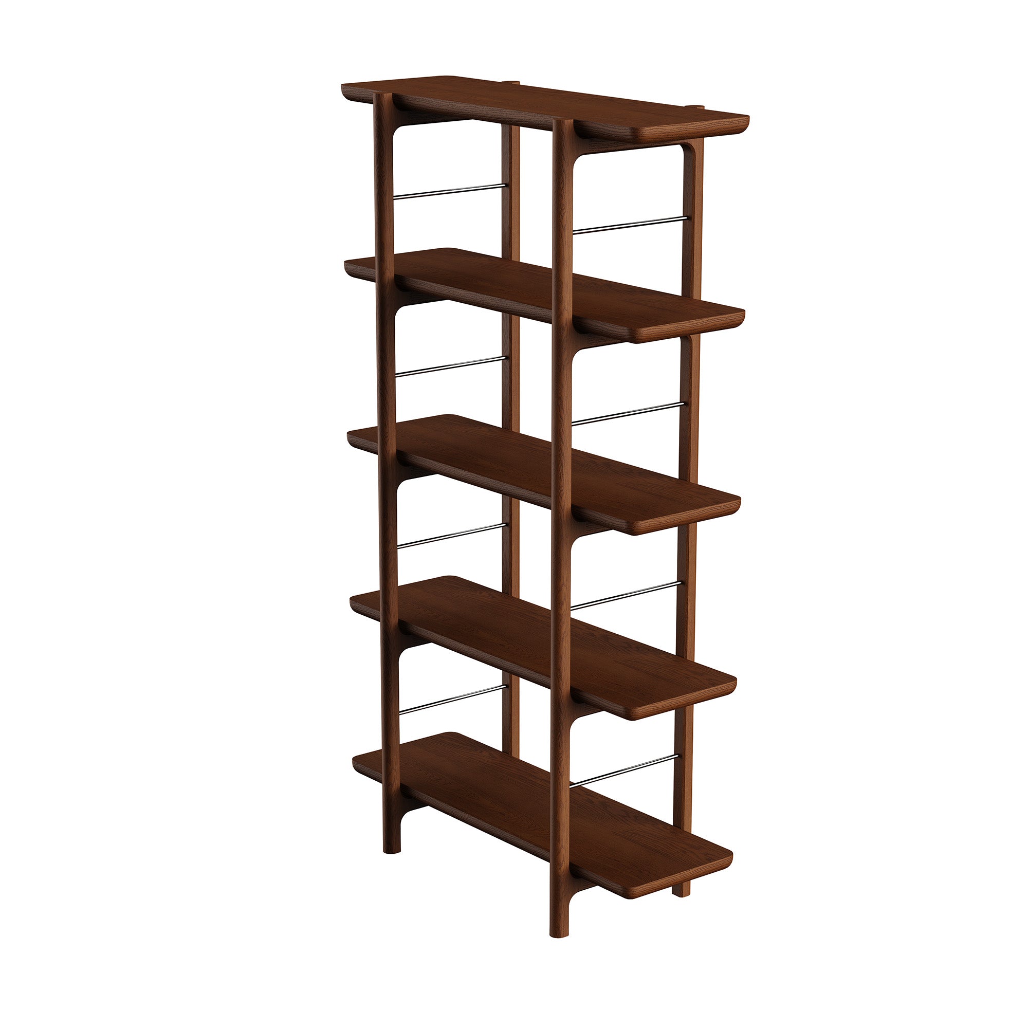 Homeland Kitaplık, Uzun, Meşe, 4 Raflı