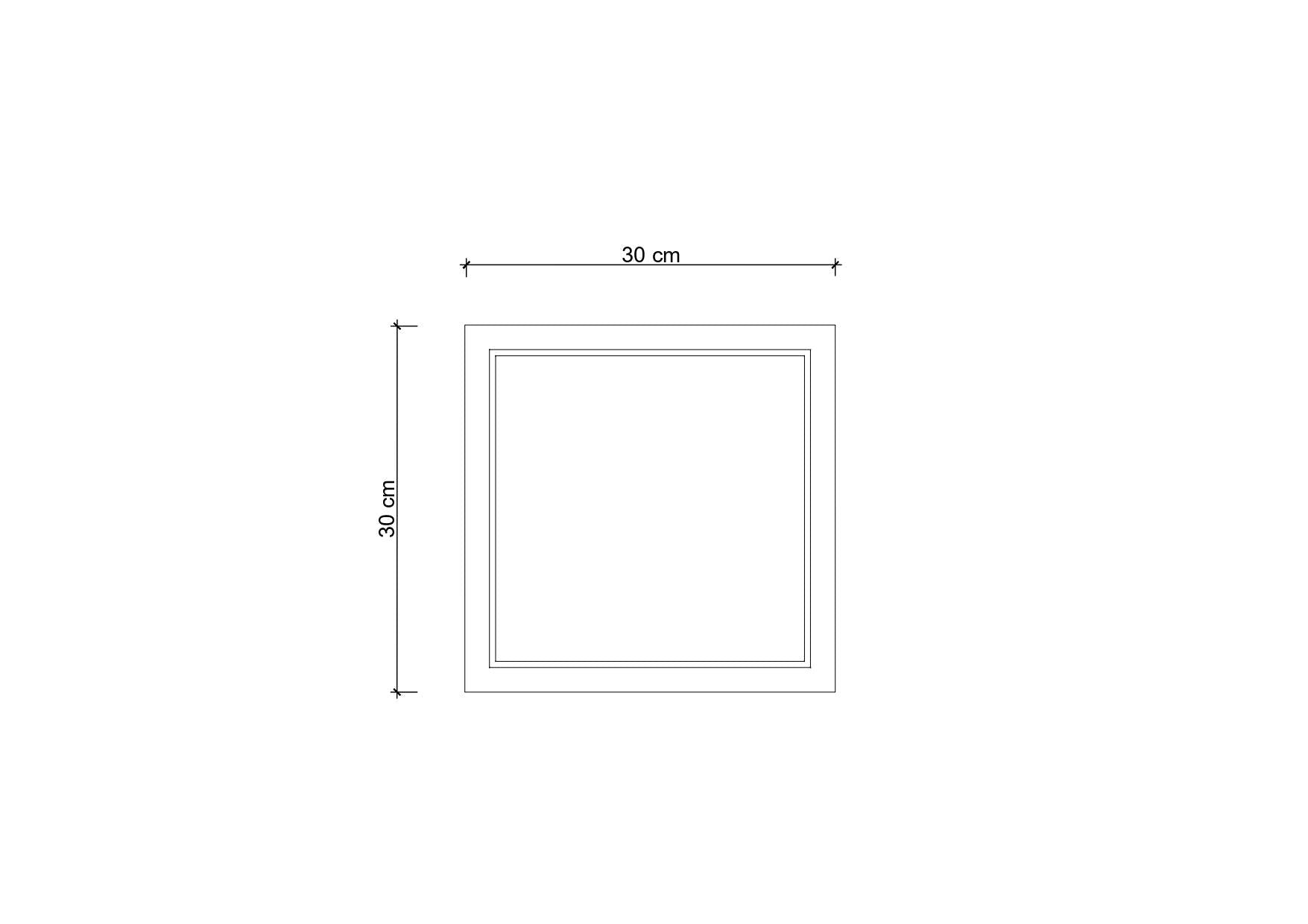 Border Kare Sunum ve Servis Tablası