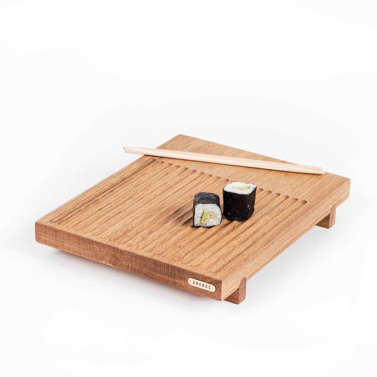 Ananas Sunum Tahtası Seti - Masif Meşe Ahşap Servis Seti 2