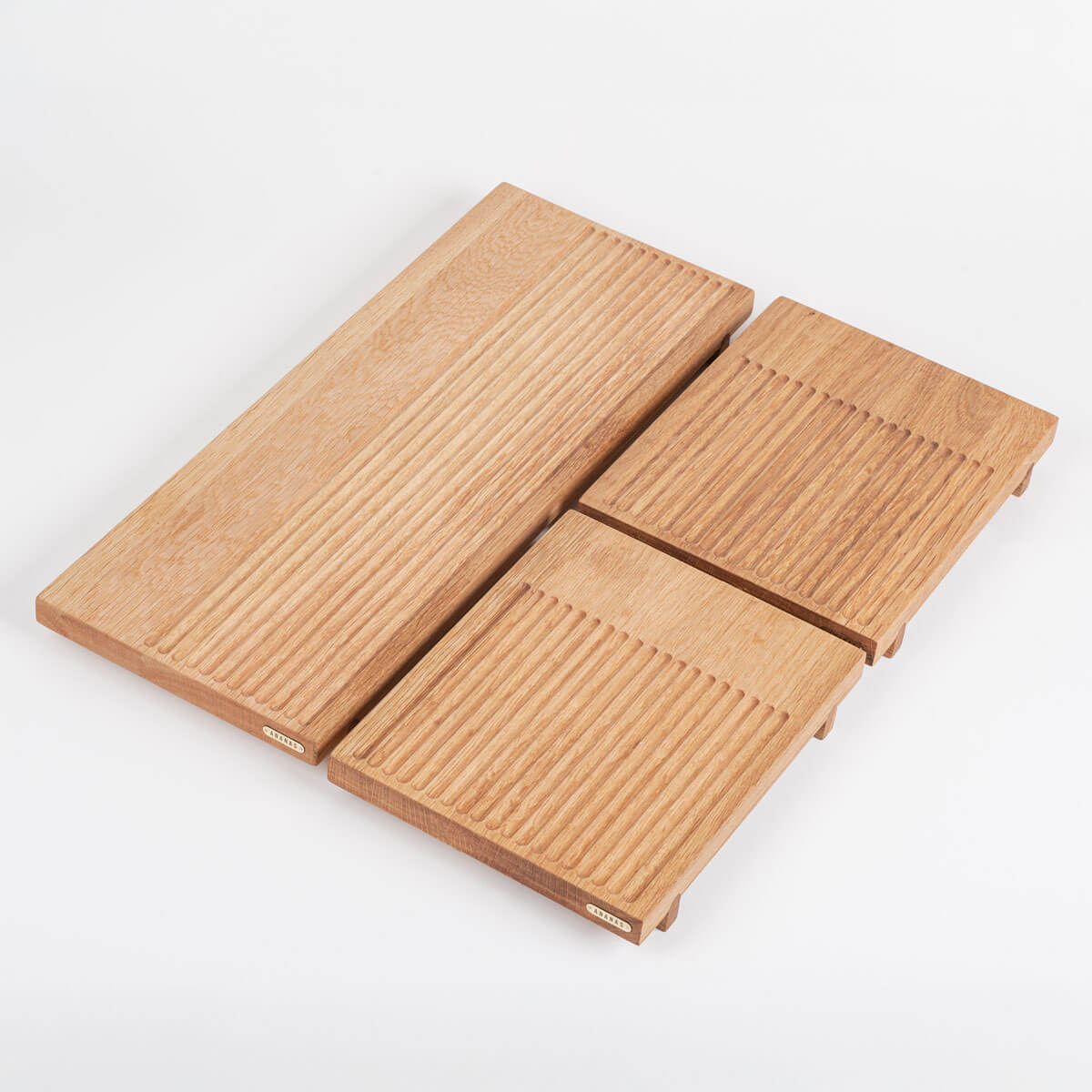 Ananas Sunum Tahtası Seti - Masif Meşe Ahşap Servis Seti 2