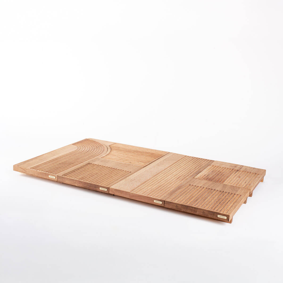 Ananas Sunum Tahtası Seti - Masif Meşe Ahşap Servis Seti 3