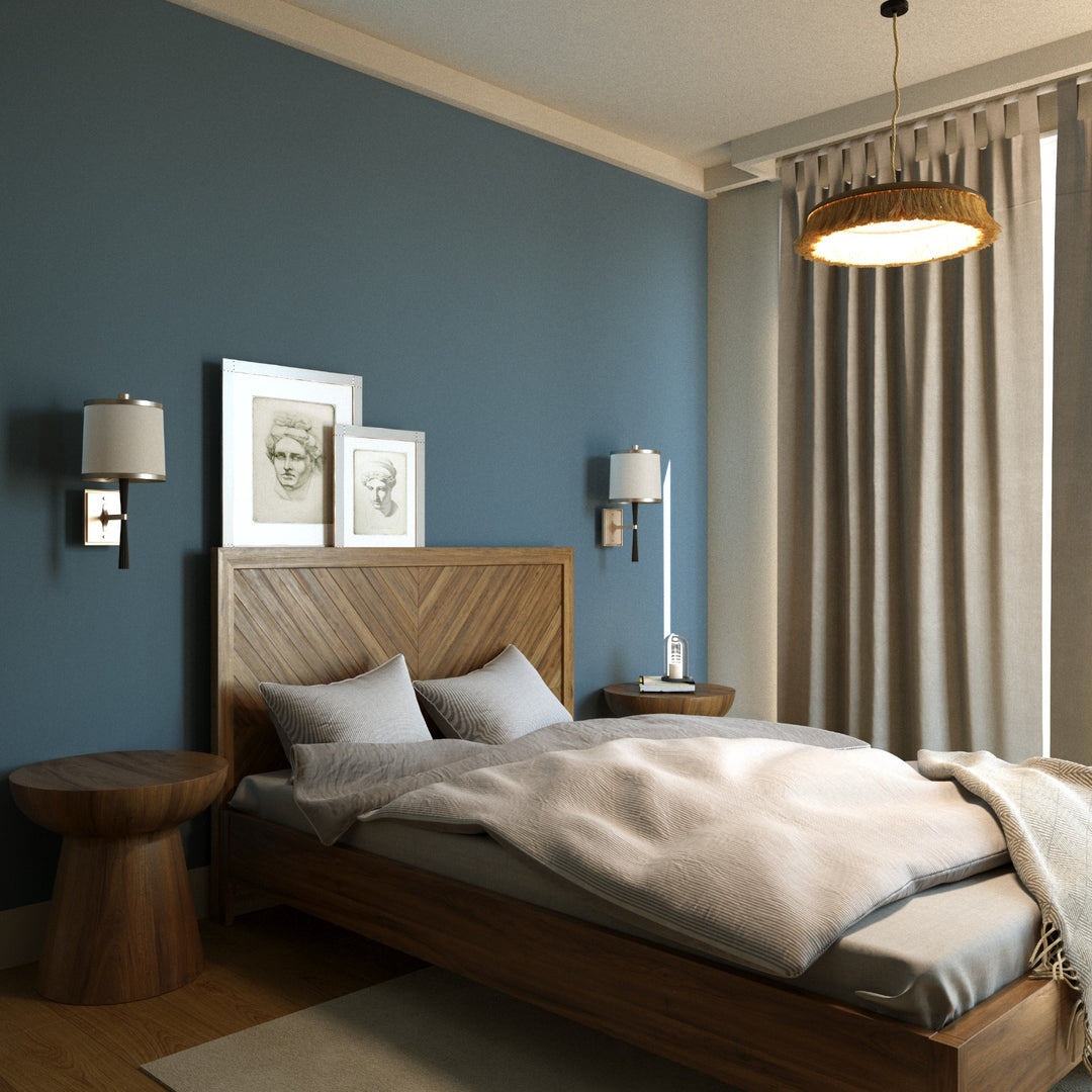 Herringbone Çift Kişilik Yatak, Balıksırtı Masif Meşe