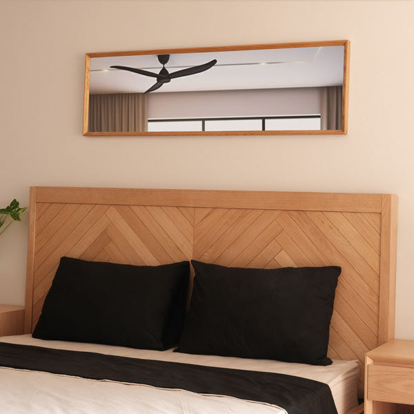 Herringbone Çift Kişilik Yatak, Balıksırtı Masif Meşe