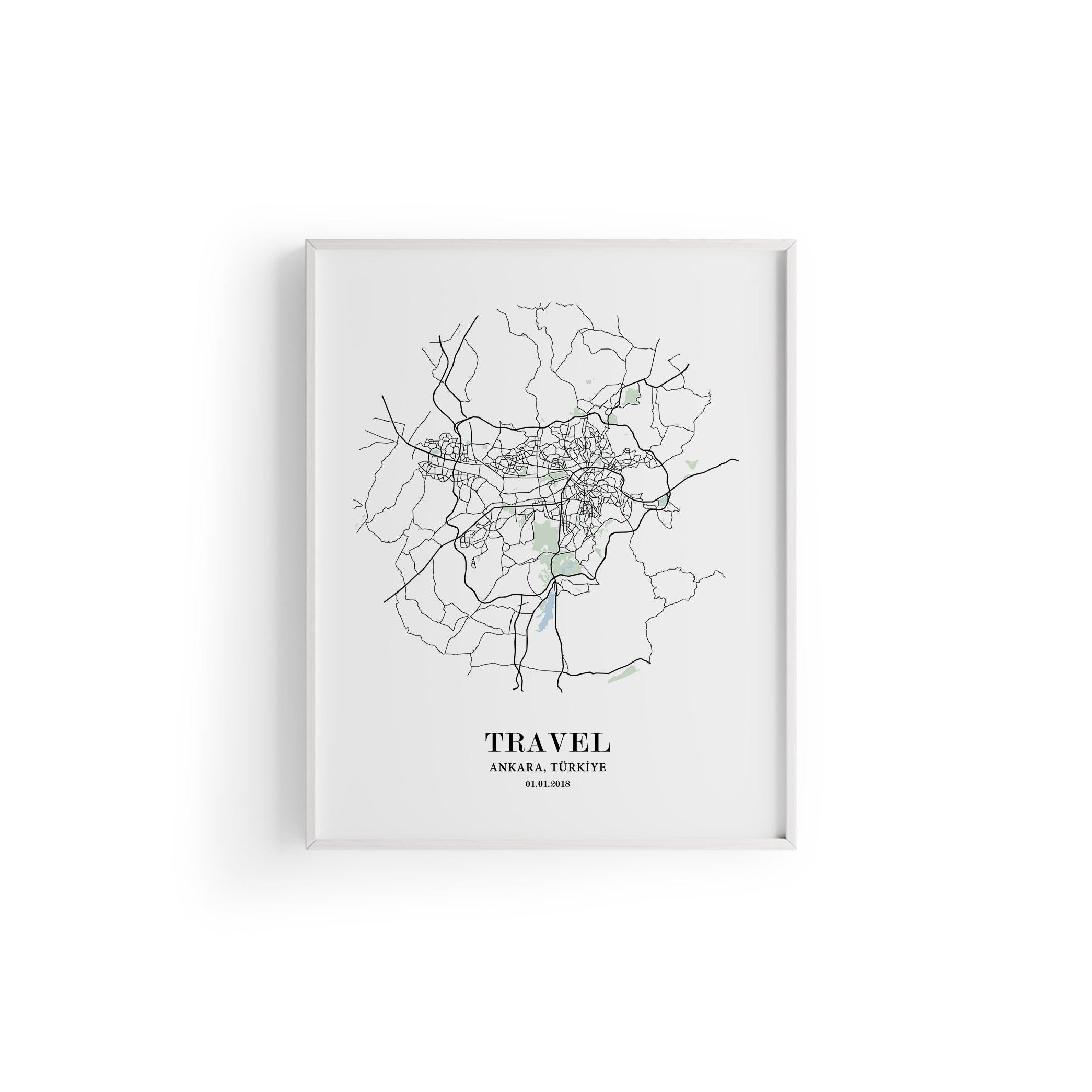 Ankara Şehir Haritası Poster