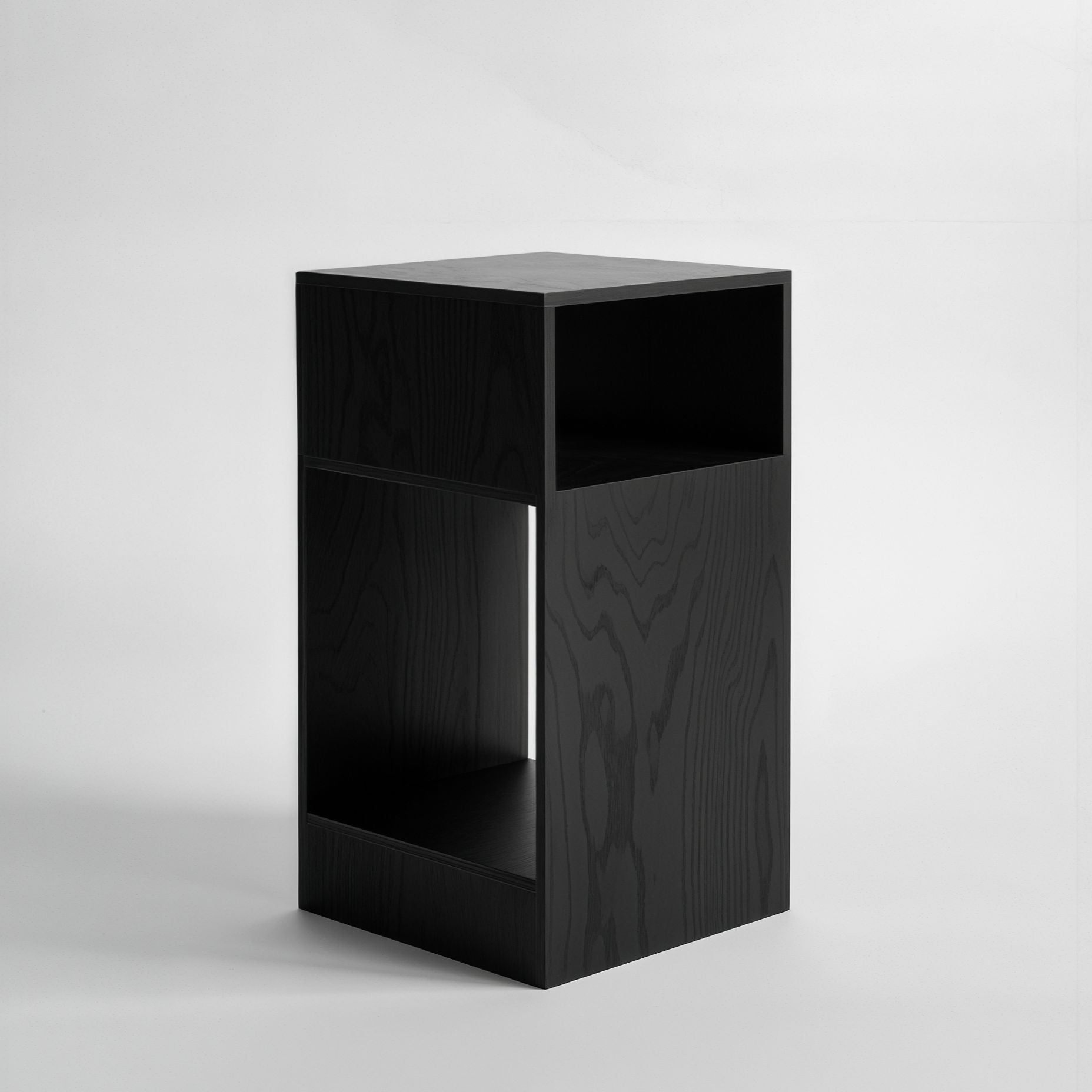 Ansa Yakisugi Ahşap Yan Sehpa-Sehpa/Yan Sehpa-Atolye Do-NowShopFun