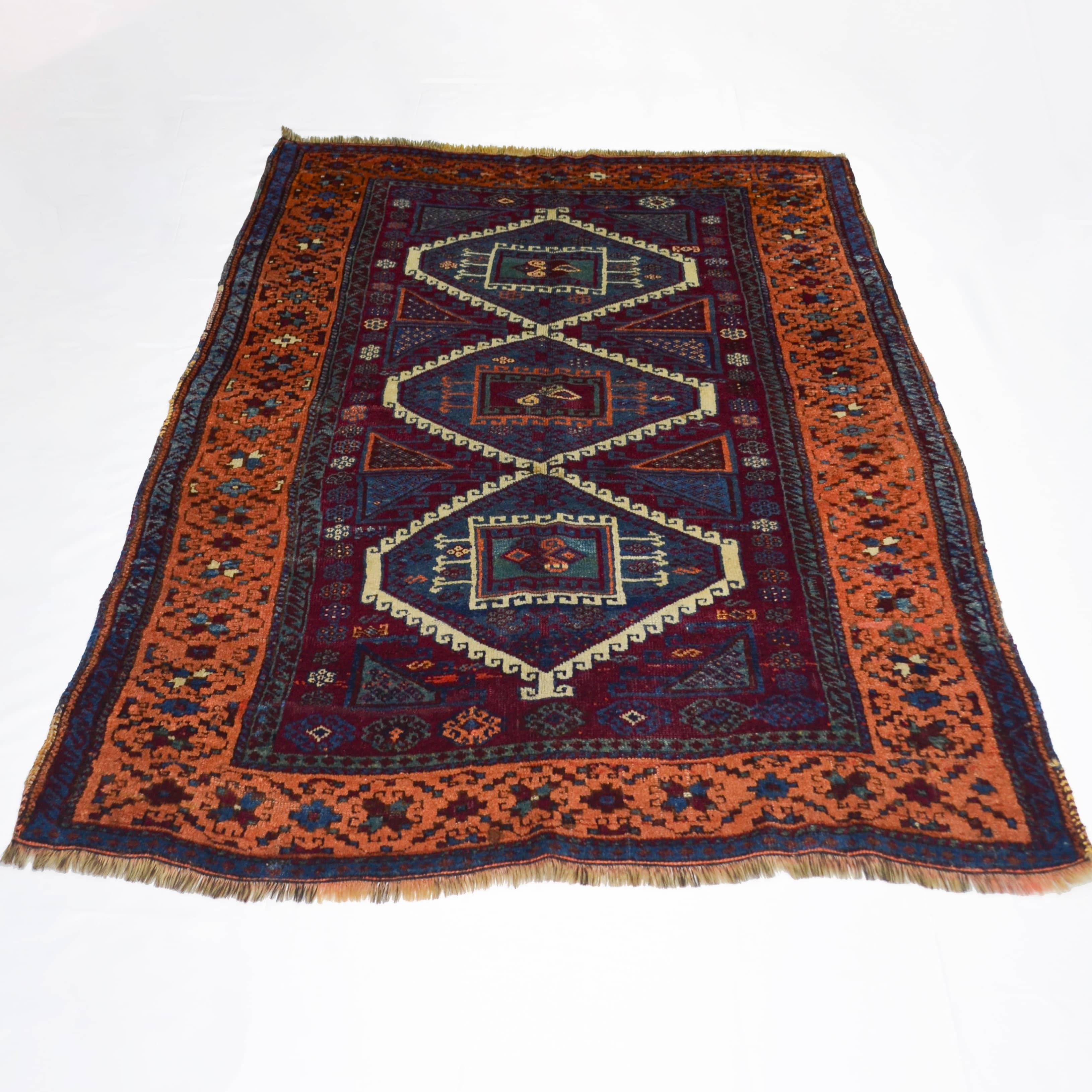 Antika Gaziantep El Dokuma Halısı 121x170 cm