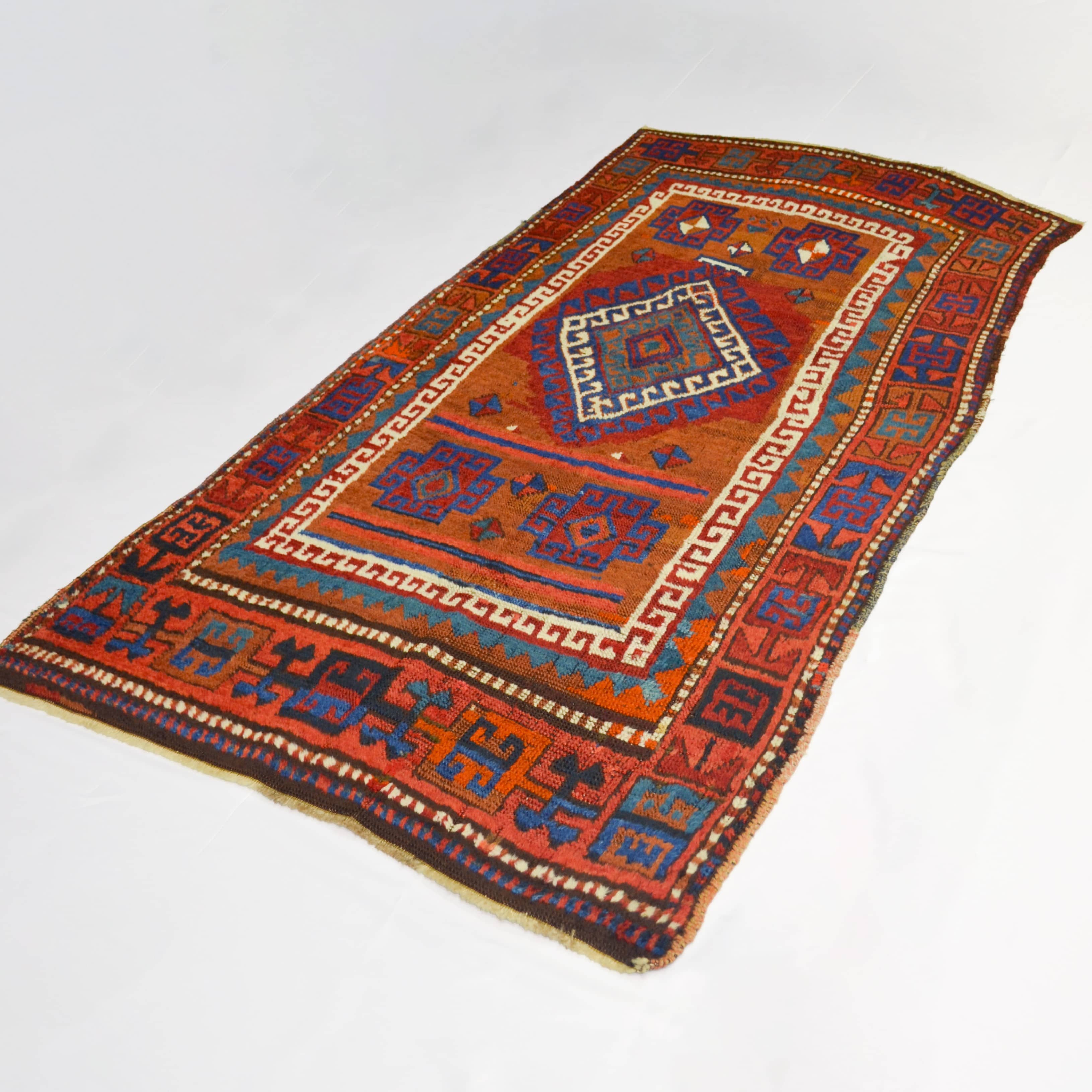 Antika Malatya Şafak Aşireti Halısı 94x190 cm