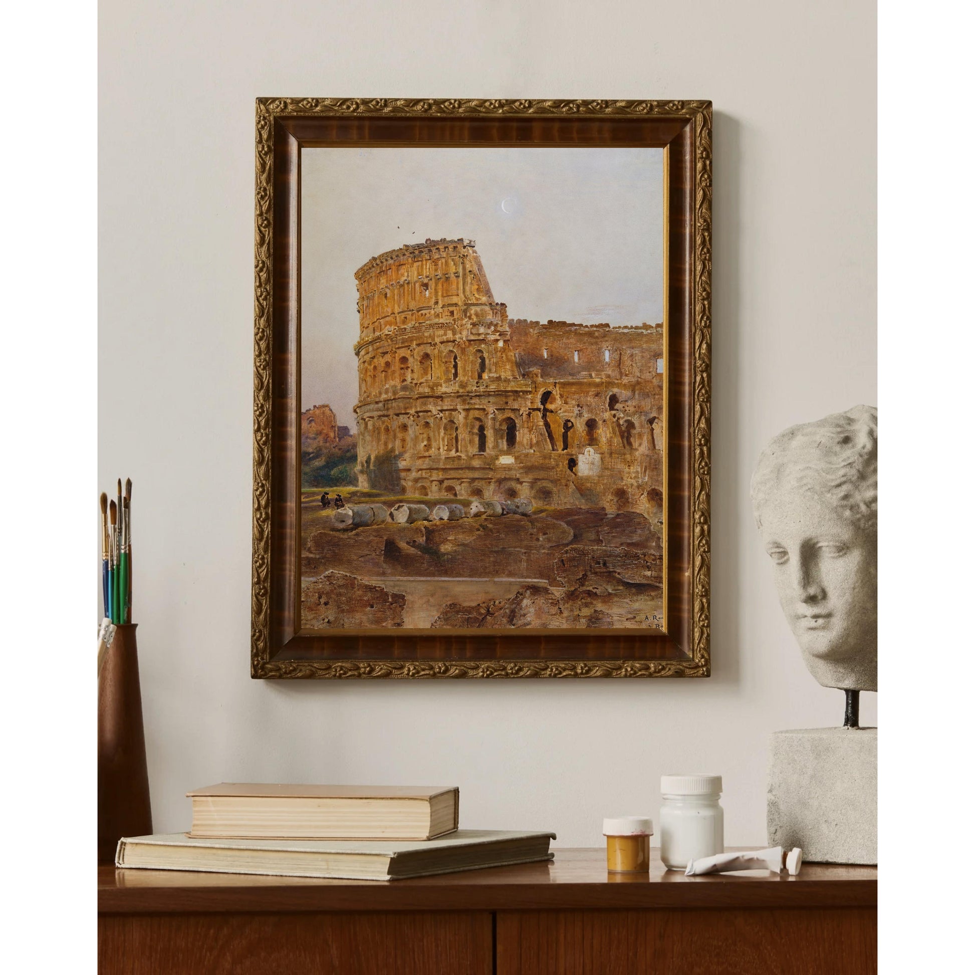 Anton Romako - Roma’da Kolezyum Fine Art Baskı