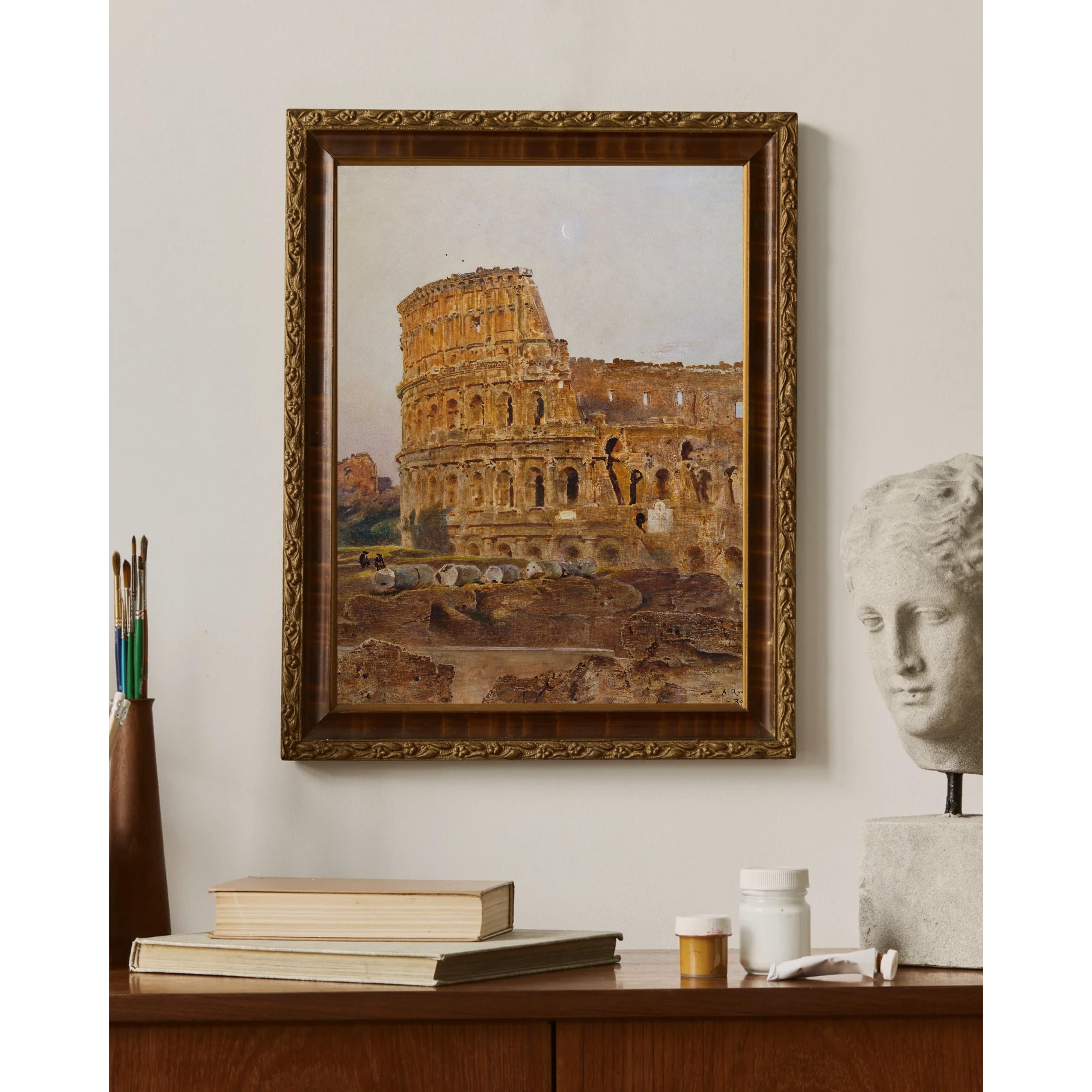 Anton Romako - Roma’da Kolezyum Fine Art Baskı