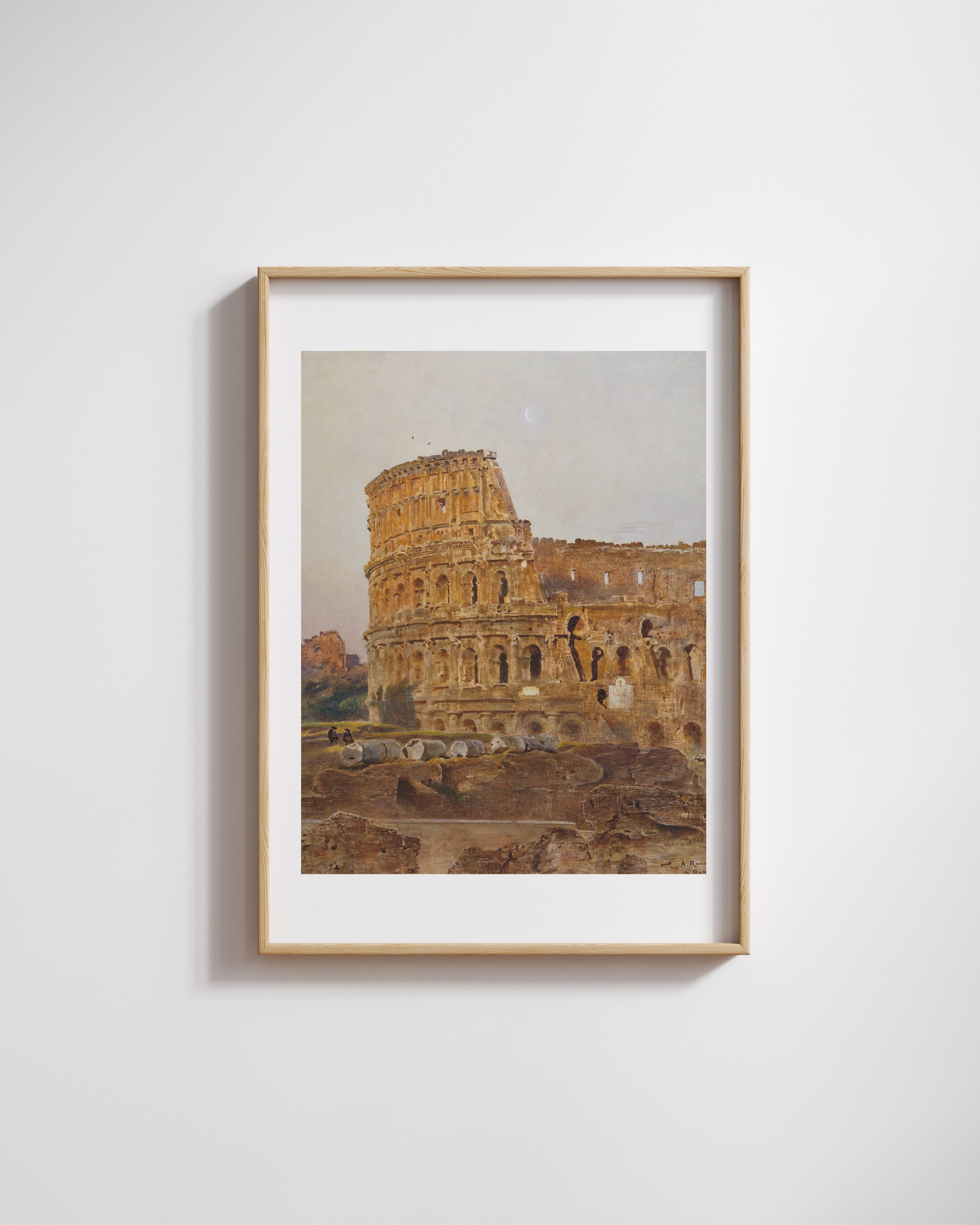 Anton Romako - Roma’da Kolezyum Fine Art Baskı