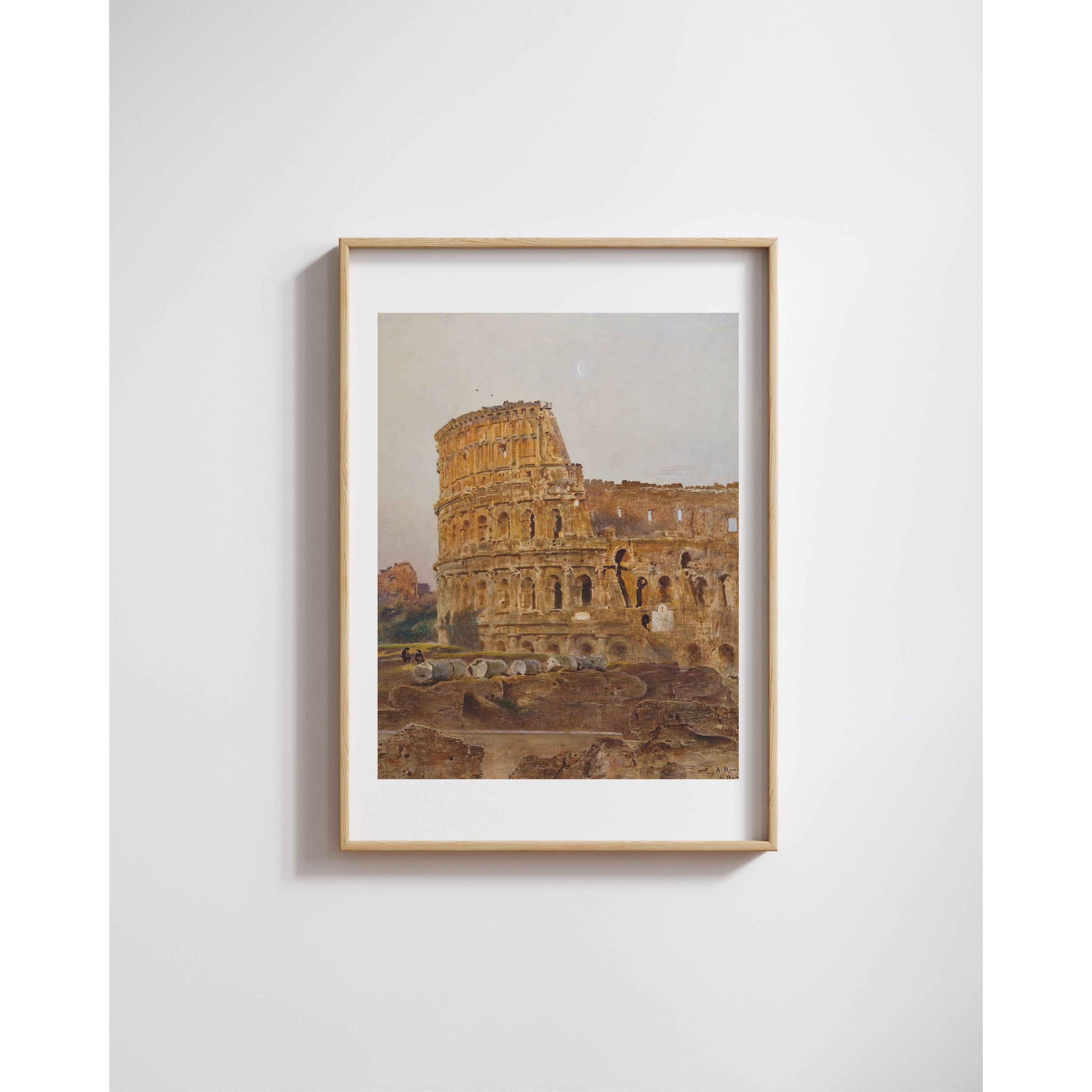 Anton Romako - Roma’da Kolezyum Fine Art Baskı
