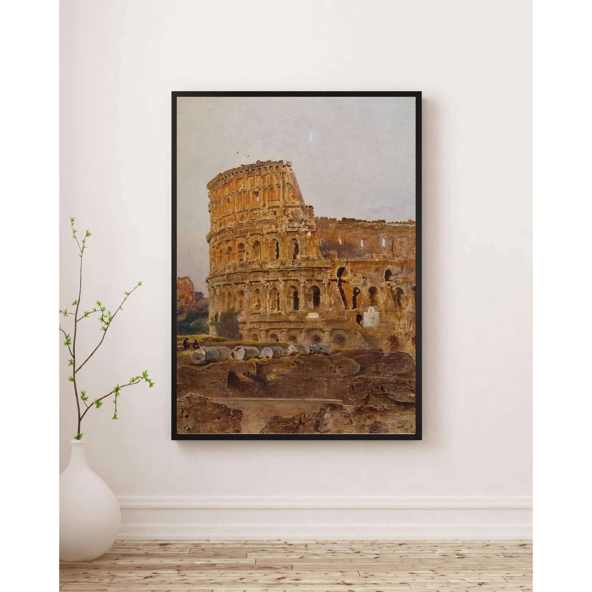 Anton Romako - Roma’da Kolezyum Fine Art Baskı