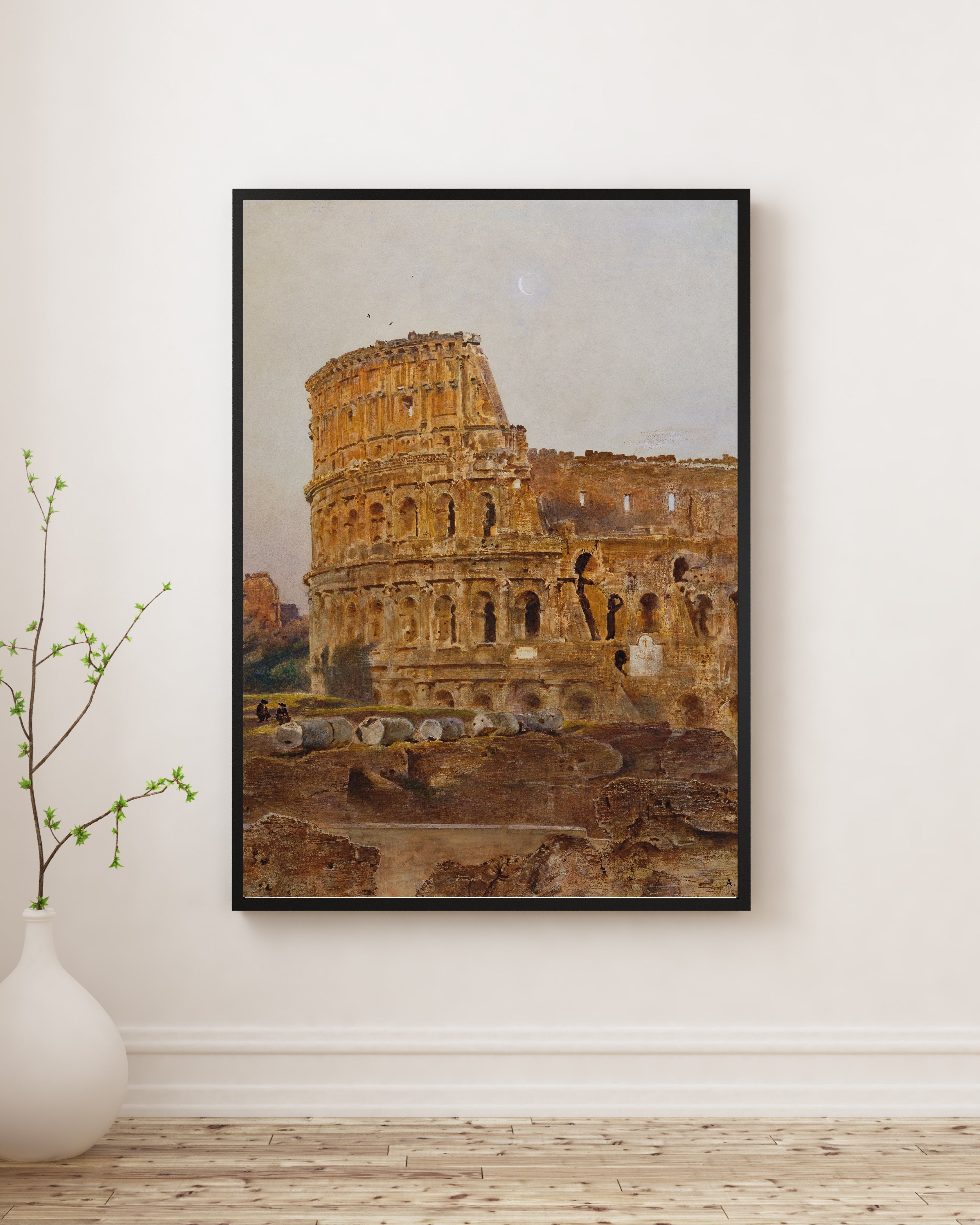 Anton Romako - Roma’da Kolezyum Fine Art Baskı