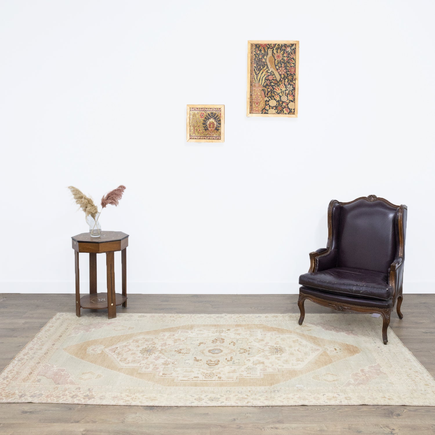 Anver Yöresel Taşpınar Desenli El Dokuma Yün Halı 148x285 cm