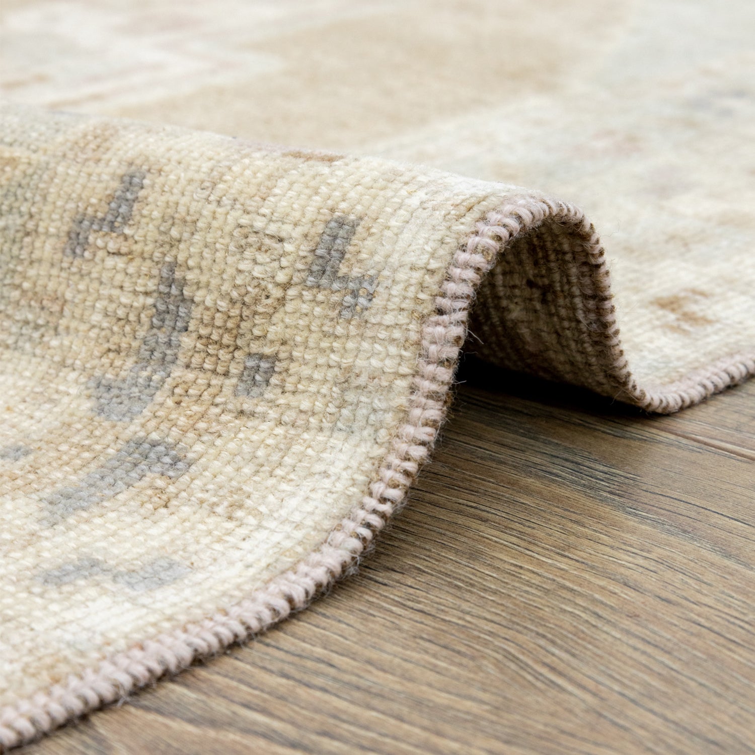 Anver Yöresel Taşpınar Desenli El Dokuma Yün Halı 148x285 cm