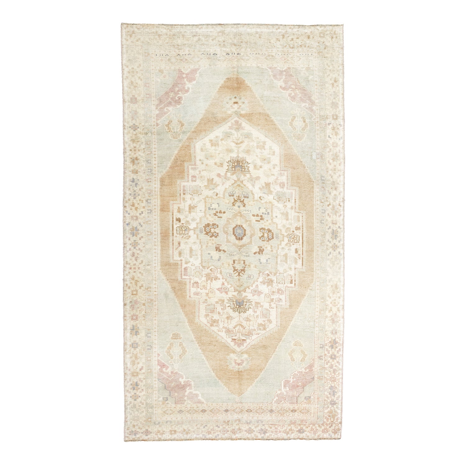 Anver Yöresel Taşpınar Desenli El Dokuma Yün Halı 148x285 cm