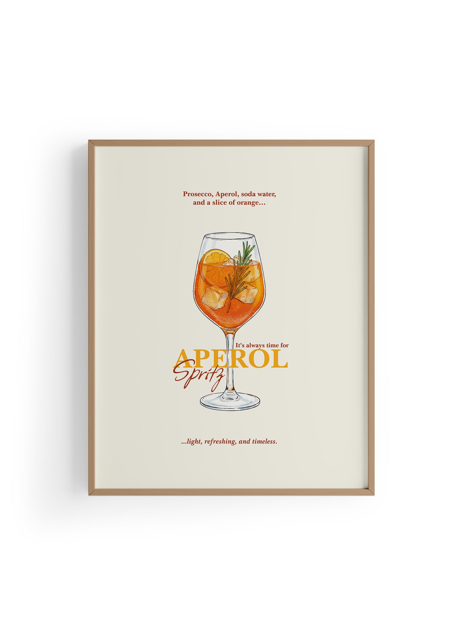 Aperol Spritz Kokteyl Posteri