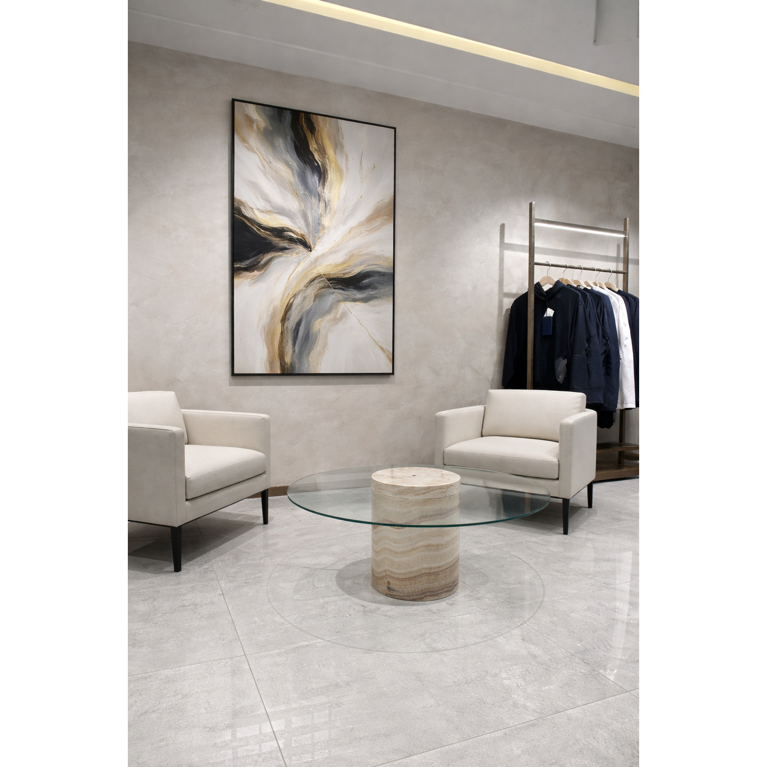 Apollo Kahverengi Onyx Orta Sehpa