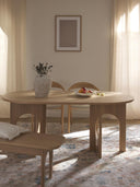 Apollo Modern Lüks Tasarım Oval Yemek Masası