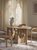 Apollo Modern Lüks Tasarım Oval Yemek Masası